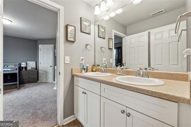 bathroom featuring vanity