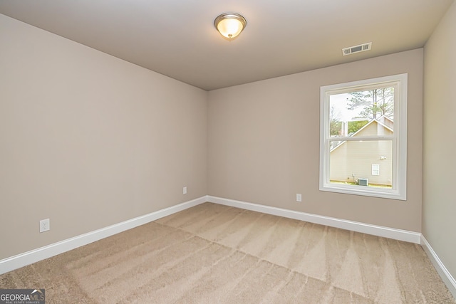 view of carpeted empty room