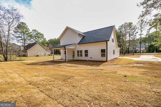 view of back of property