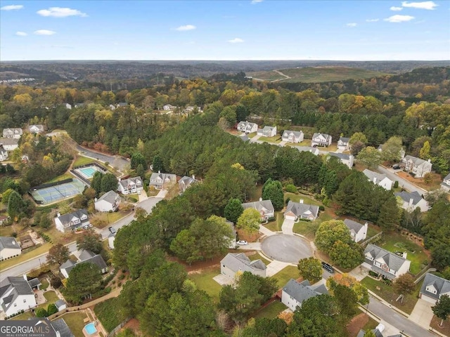 birds eye view of property