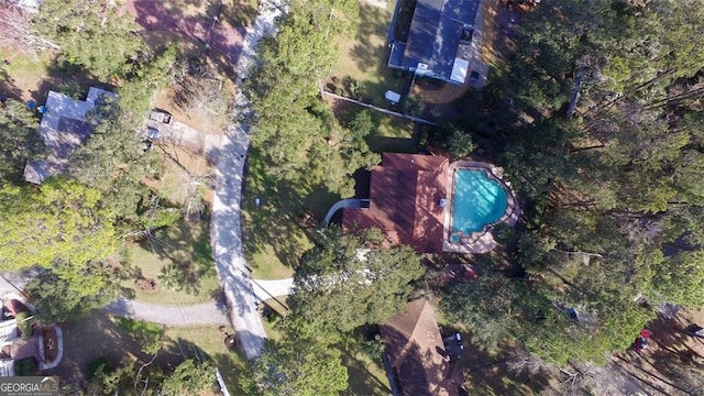 217 E Point Dr, Savannah, GA 31410 - aerial overview of property's location with a pool area