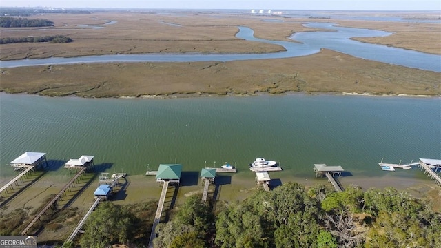 217 E Point Dr, Savannah, GA 31410 - bird's eye view of a large body of water