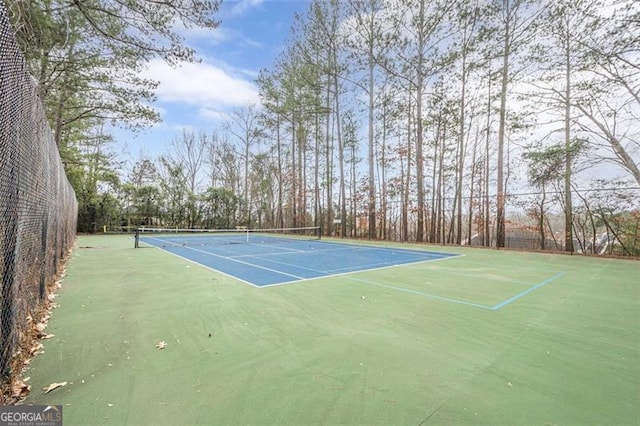 view of sport court