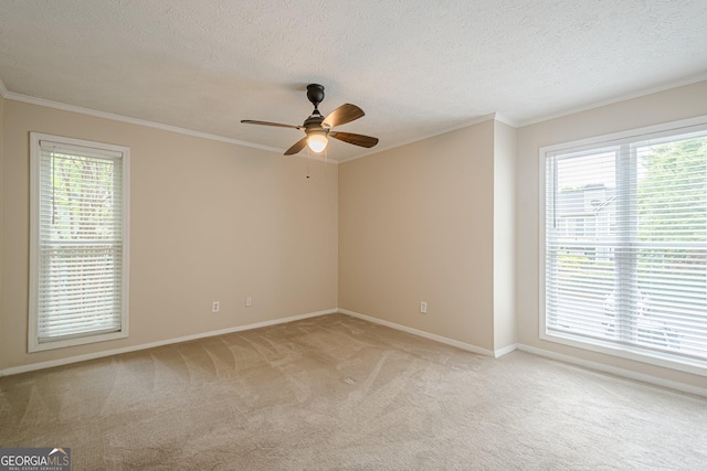 3205 Canyon Point Cir, Roswell, GA 30076 - bedroom with crown molding, light colored carpet, baseboards, and visible vents