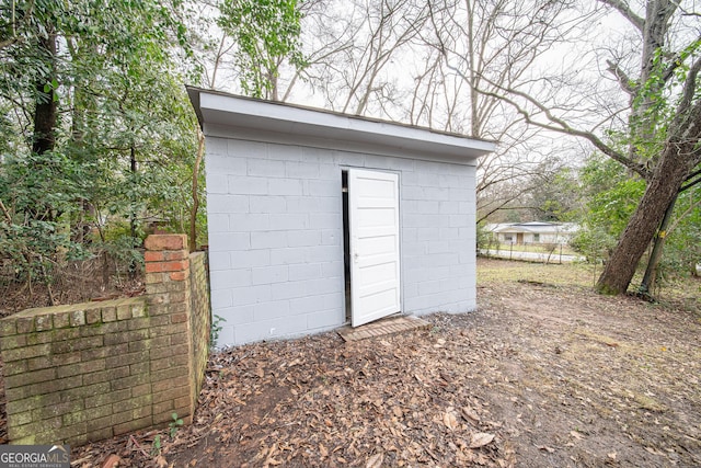 view of outbuilding