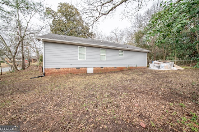 view of back of property