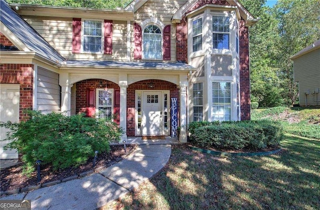 property entrance with a porch