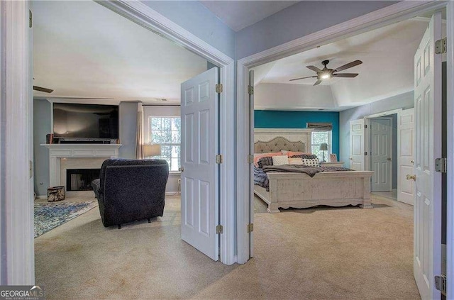 interior space with light colored carpet