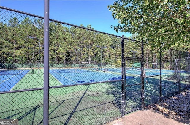 view of tennis court