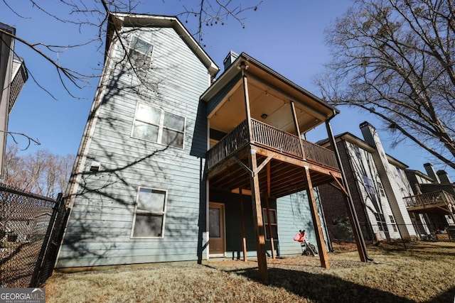 view of back of property