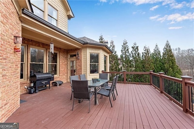 5861 Yoshino Cherry Ln, Braselton, GA 30517 - wooden deck featuring a grill