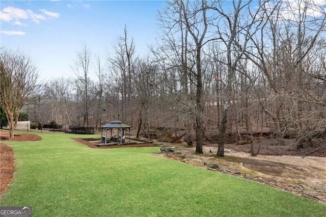 5861 Yoshino Cherry Ln, Braselton, GA 30517 - view of yard with a gazebo