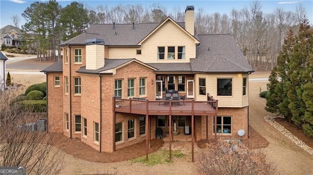 5861 Yoshino Cherry Ln, Braselton, GA 30517 - rear view of property with a deck