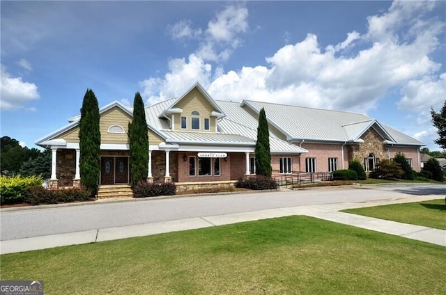 5861 Yoshino Cherry Ln, Braselton, GA 30517 - view of front facade featuring a front yard