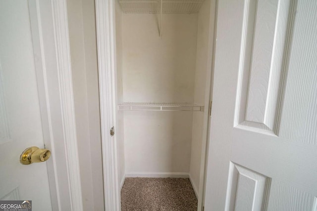 view of closet