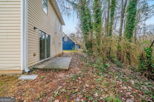 view of yard featuring a patio area