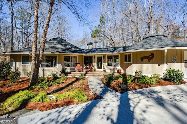 view of front of house featuring a porch and board and batten siding