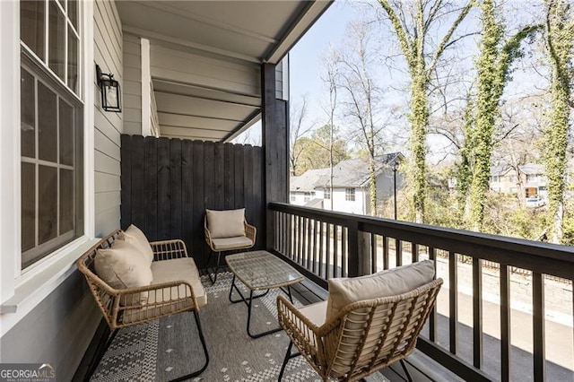 view of balcony