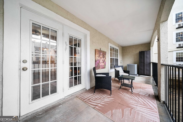 3655 Habersham Rd Unit B129, Atlanta, GA 30305 - balcony featuring french doors