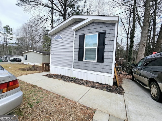 view of home's exterior