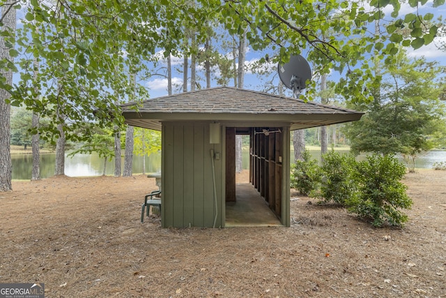 2724 Barnesville Hwy, Thomaston, GA 30286 - view of outbuilding with a water view