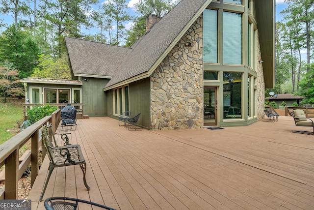 2724 Barnesville Hwy, Thomaston, GA 30286 - view of wooden deck