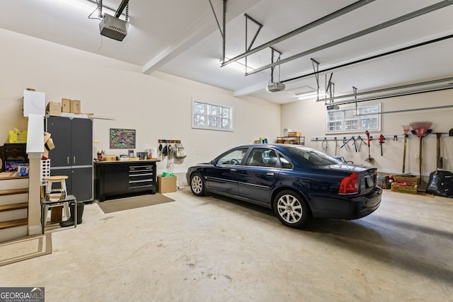 256 Allie Dr, Mcdonough, GA 30252 - garage featuring a garage door opener