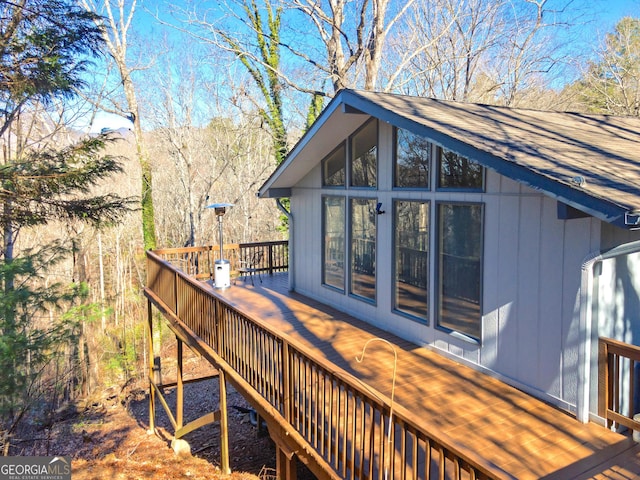 view of wooden terrace