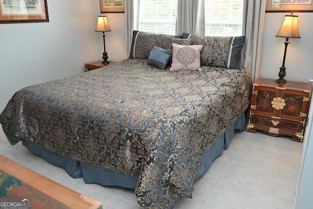 view of tiled bedroom