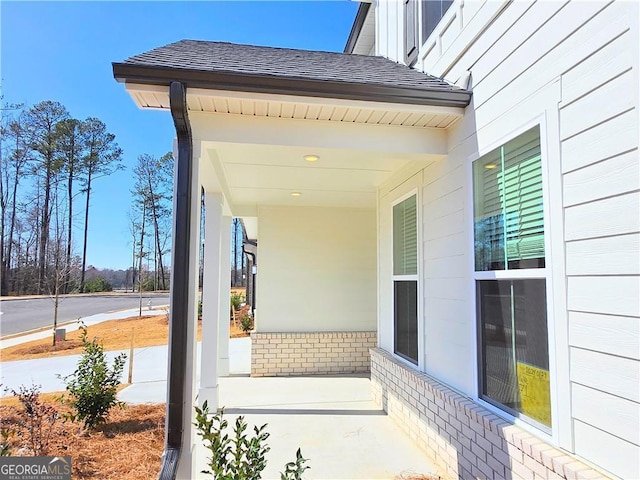 view of patio featuring covered porch