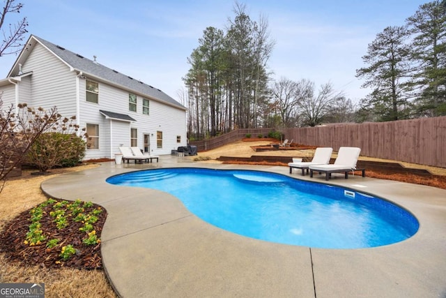 view of pool with a patio