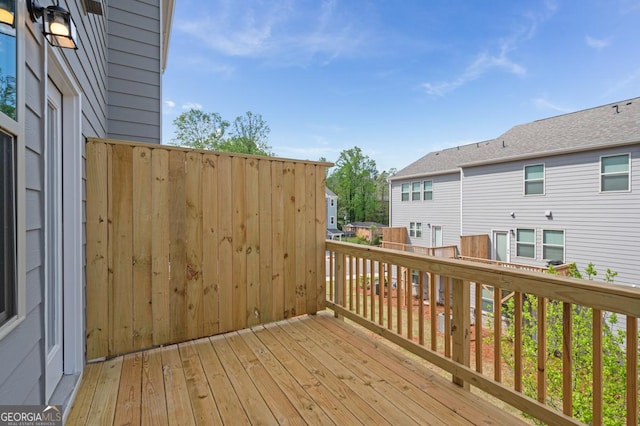3812 Thatcher Dr SW, Marietta, GA 30008 - view of wooden deck