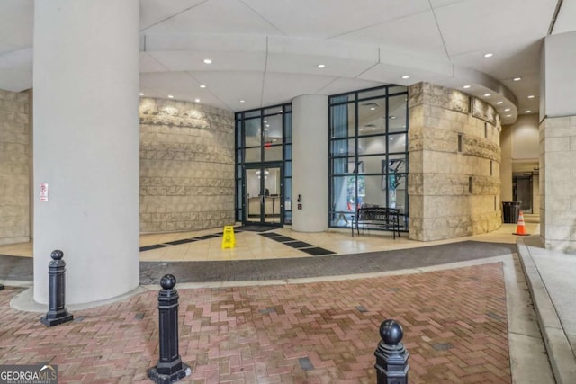 3040 Peachtree Rd NW Unit 613, Atlanta, GA 30305 - community lobby featuring recessed lighting and a high ceiling