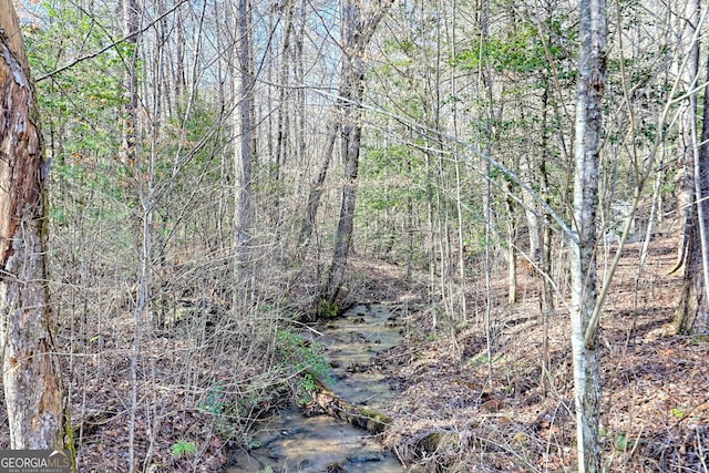 view of landscape with a view of trees