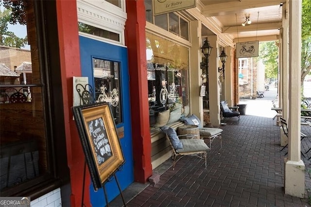 view of patio with covered porch