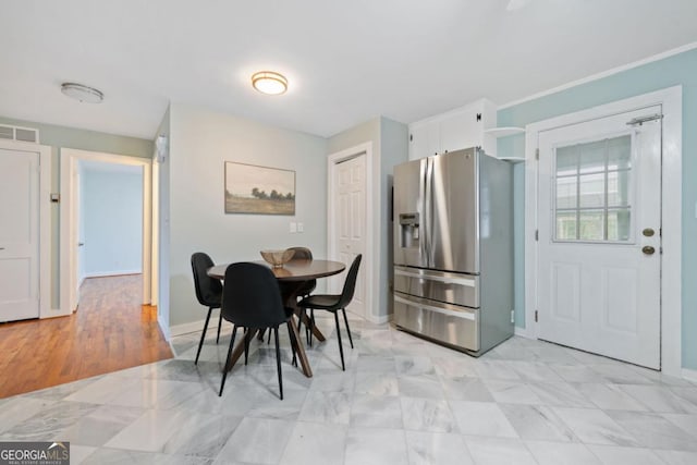 view of dining room