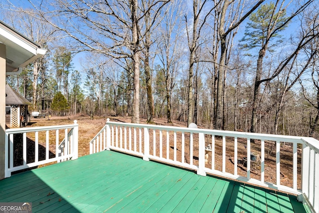 view of wooden terrace