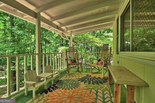 view of patio / terrace featuring a porch