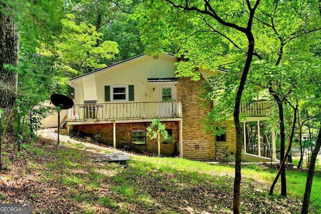 view of rear view of house