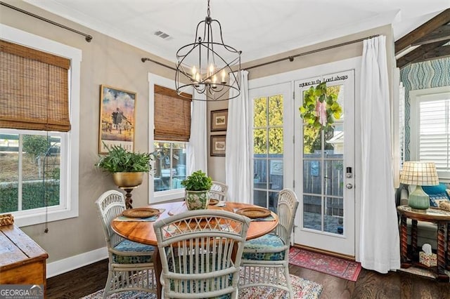 122 Brighton Blvd, Woodstock, GA 30188 - interior space with a notable chandelier and visible vents