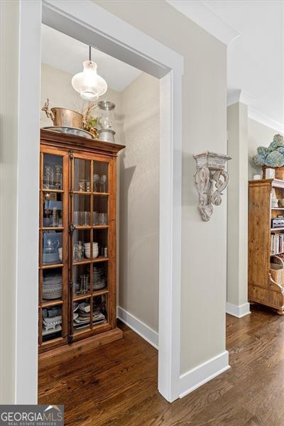 122 Brighton Blvd, Woodstock, GA 30188 - interior space featuring baseboards and wood finished floors