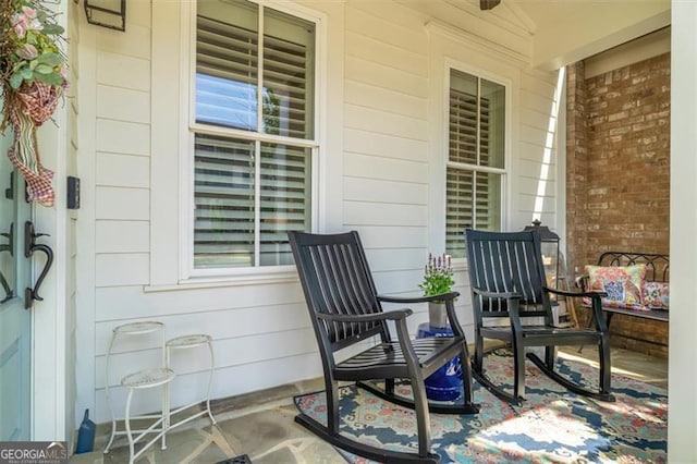 122 Brighton Blvd, Woodstock, GA 30188 - view of patio with covered porch