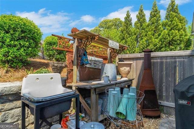122 Brighton Blvd, Woodstock, GA 30188 - exterior space with grilling area