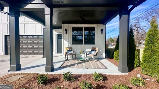 view of patio with covered porch