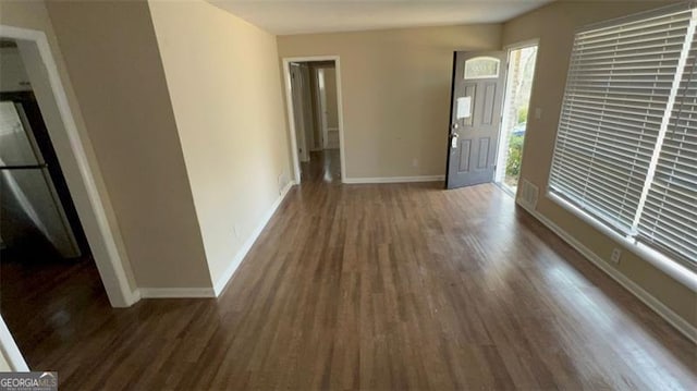 entryway featuring dark hardwood / wood-style floors