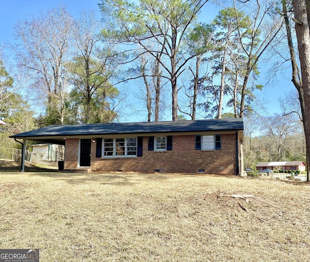 view of ranch-style house