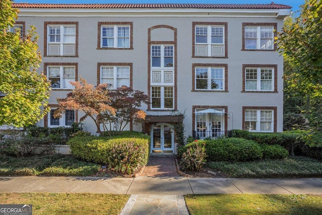 view of front of home featuring french doors