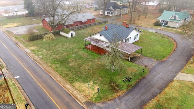 birds eye view of property