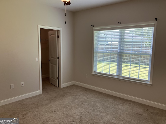 view of carpeted empty room