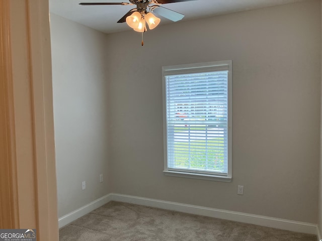 270 Bridgewater Ln SE, Darien, GA 31305 - unfurnished room featuring light carpet and a ceiling fan
